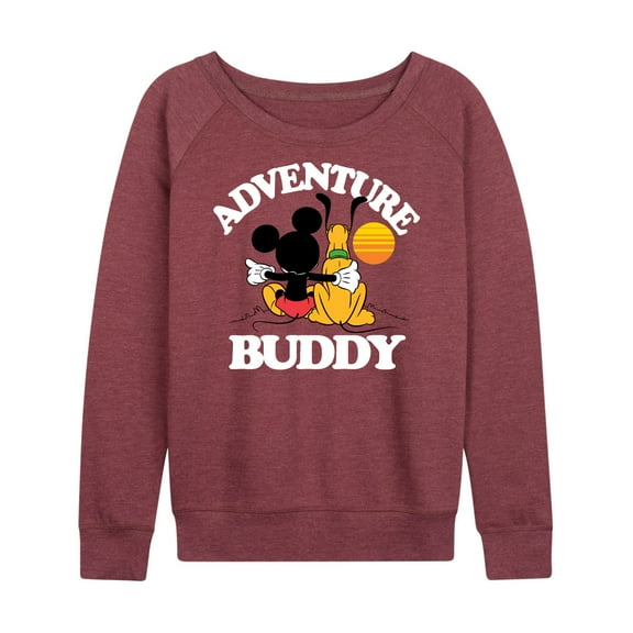 Mickey & Friends - Adventure Partner - Women's Lightweight French Terry Long Sleeve Shirt