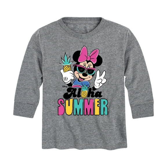 Mickey & Friends - Aloha Summer - Toddler And Youth Long Sleeve Graphic T-Shirt