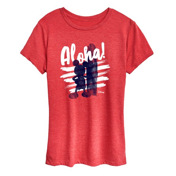 Mickey & Friends - Aloha - Women's Short Sleeve Graphic T-Shirt