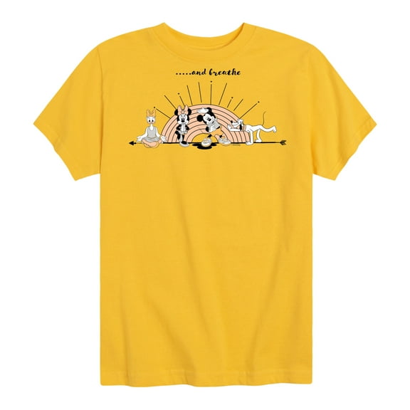 Mickey & Friends - And Breathe - Toddler And Youth Short Sleeve Graphic T-Shirt