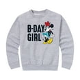thumbnail image 1 of Mickey & Friends - B-Day Girl - Kids Toddler And Youth Crewneck Fleece Sweatshirt, 1 of 4