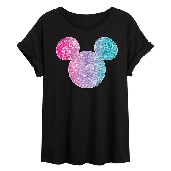 Mickey & Friends - Bandana Pattern Mickey - Women's Oversized T-Shirt