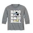 thumbnail image 1 of Mickey & Friends - Baseball Mickey - Toddler And Youth Long Sleeve Graphic T-Shirt, 1 of 5