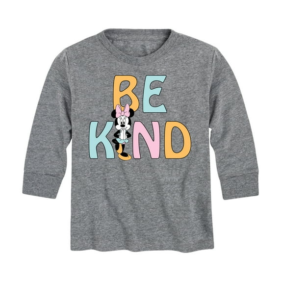 Mickey & Friends - Be Kind - Toddler And Youth Long Sleeve Graphic T-Shirt