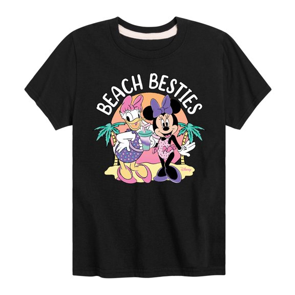 Mickey & Friends - Beach Besties - Toddler And Youth Short Sleeve Graphic T-Shirt