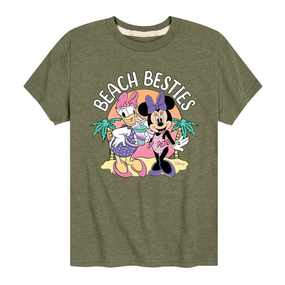 Mickey & Friends - Beach Besties - Toddler And Youth Short Sleeve Graphic T-Shirt