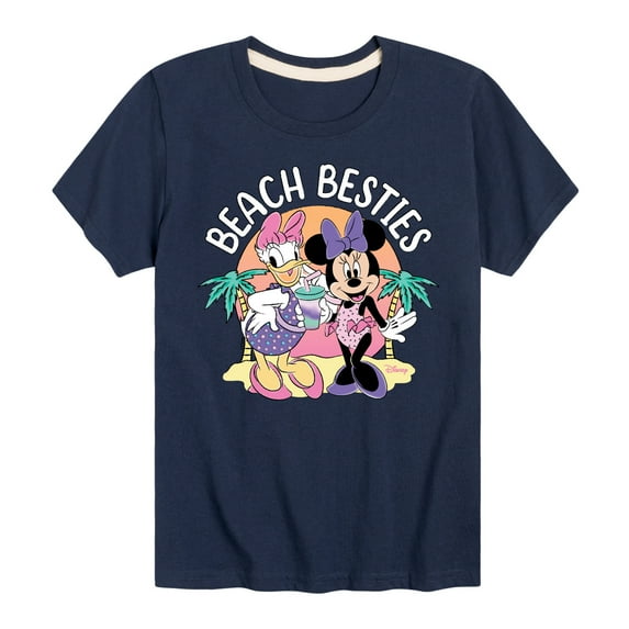 Mickey & Friends - Beach Besties - Toddler And Youth Short Sleeve Graphic T-Shirt