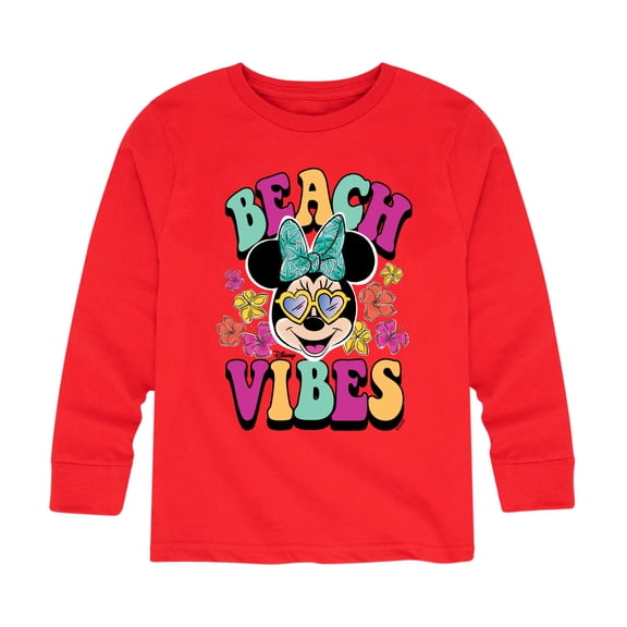 Mickey & Friends - Beach Vibes - Toddler And Youth Long Sleeve Graphic T-Shirt