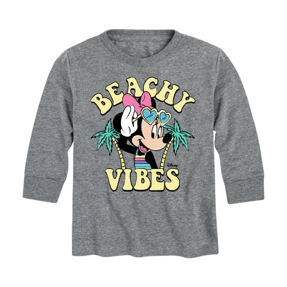 Mickey & Friends - Beach Vibes - Toddler And Youth Long Sleeve Graphic T-Shirt