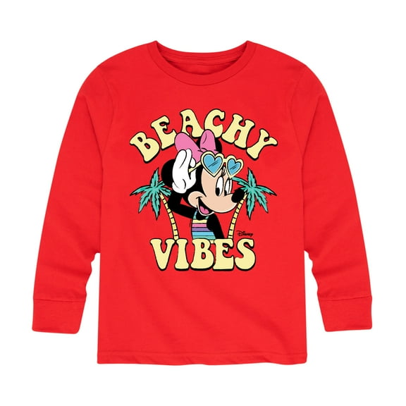 Mickey & Friends - Beach Vibes - Toddler And Youth Long Sleeve Graphic T-Shirt