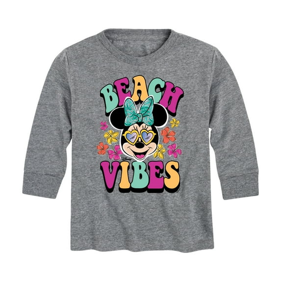 Mickey & Friends - Beach Vibes - Toddler And Youth Long Sleeve Graphic T-Shirt