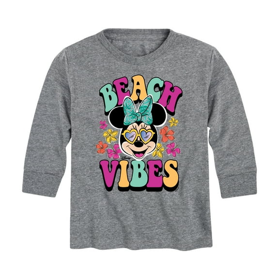 Mickey & Friends - Beach Vibes - Toddler And Youth Long Sleeve Graphic T-Shirt