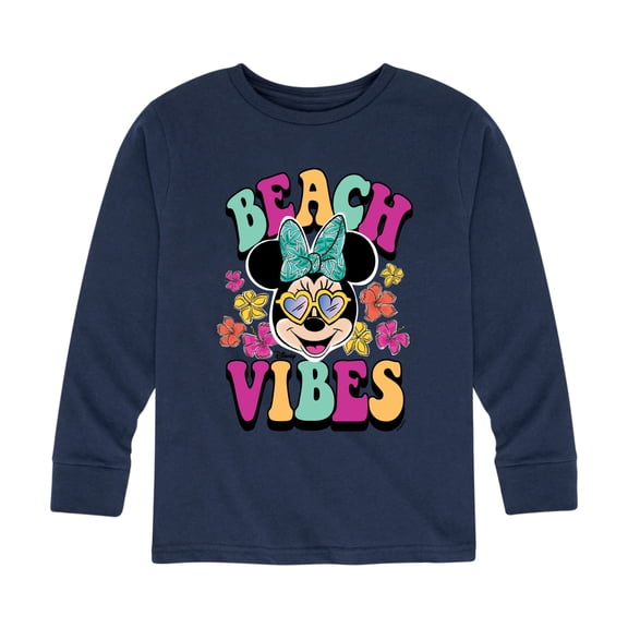 Mickey & Friends - Beach Vibes - Toddler And Youth Long Sleeve Graphic T-Shirt
