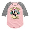 thumbnail image 1 of Mickey & Friends - Beachy Vibes - Toddler And Youth Girls Raglan Graphic T-Shirt, 1 of 4