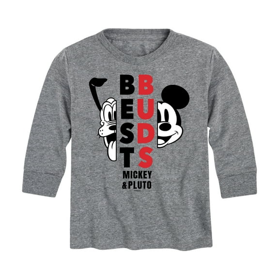 Mickey & Friends - Best Buds - Toddler And Youth Long Sleeve Graphic T-Shirt