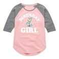 thumbnail image 1 of Mickey & Friends - Birthday Girl Daisy - Toddler And Youth Girls Raglan Graphic T-Shirt, 1 of 4