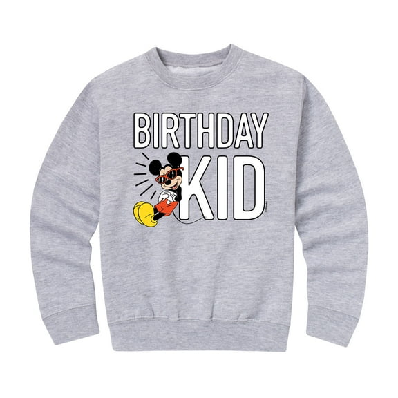 Mickey & Friends - Birthday Kid - Toddler And Youth Crewneck Fleece Sweatshirt