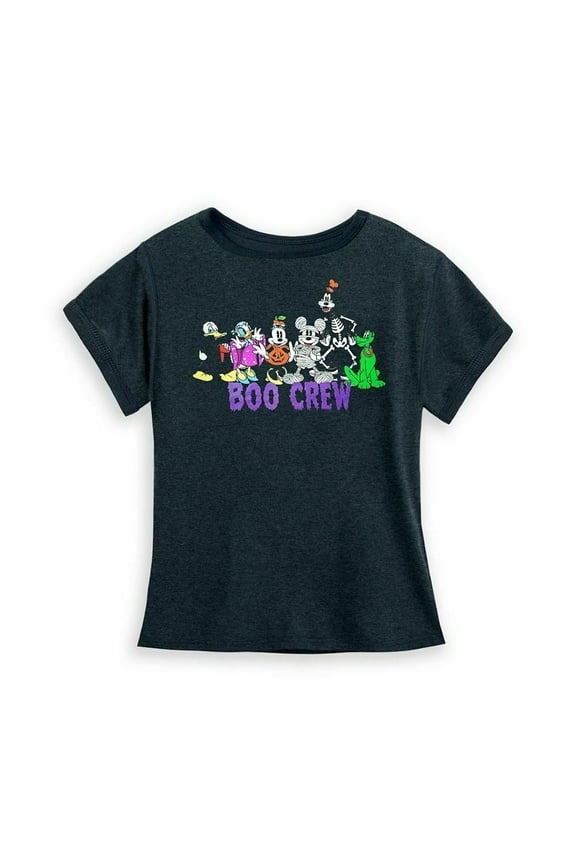 Mickey & Friends Boo Crew Halloween Girls T Shirt Size 10/12