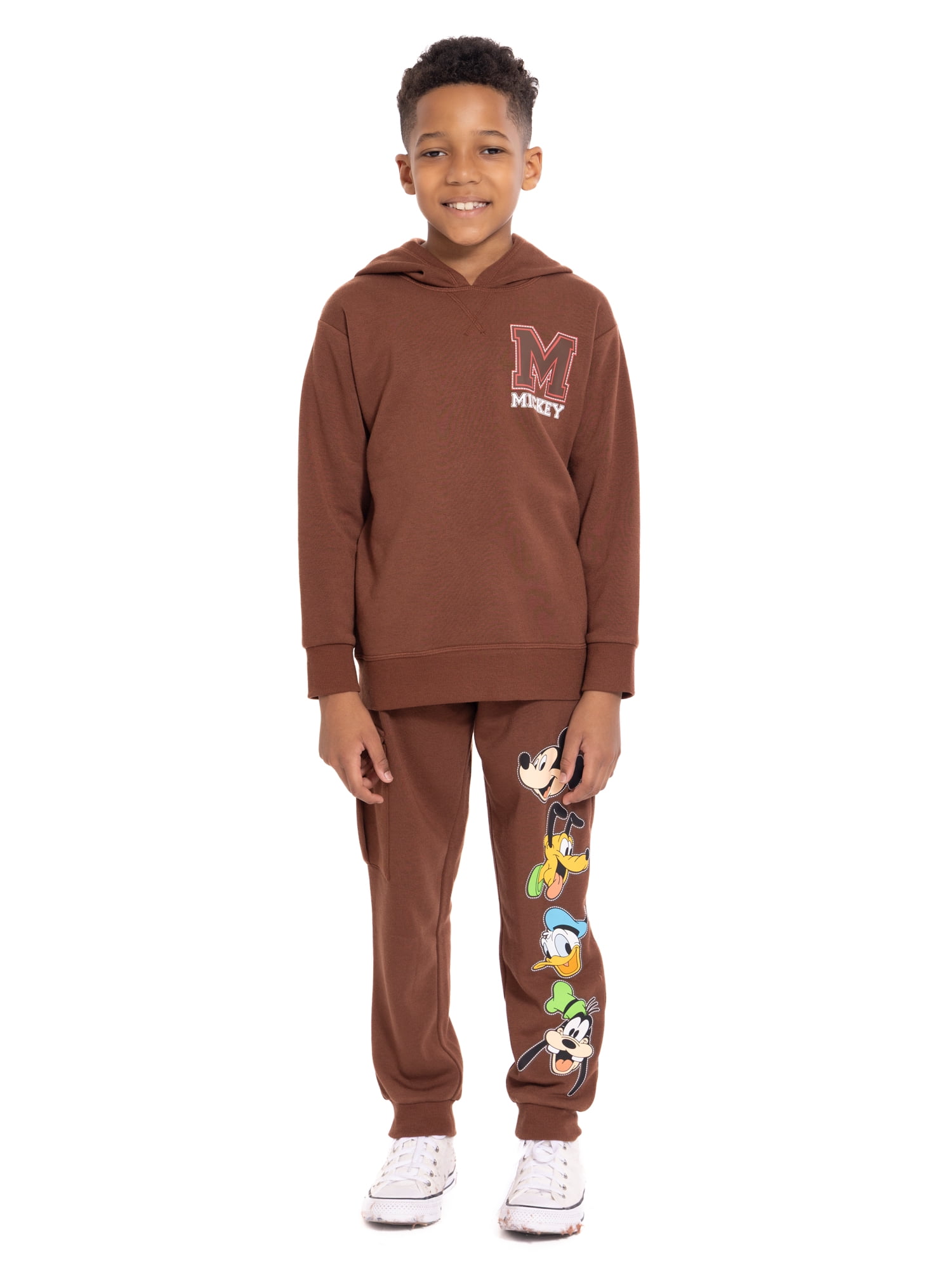 Mickey and Friends Boys Graphic Hoodie and Jogger Pants Set, 2-Piece, Sizes 6-8