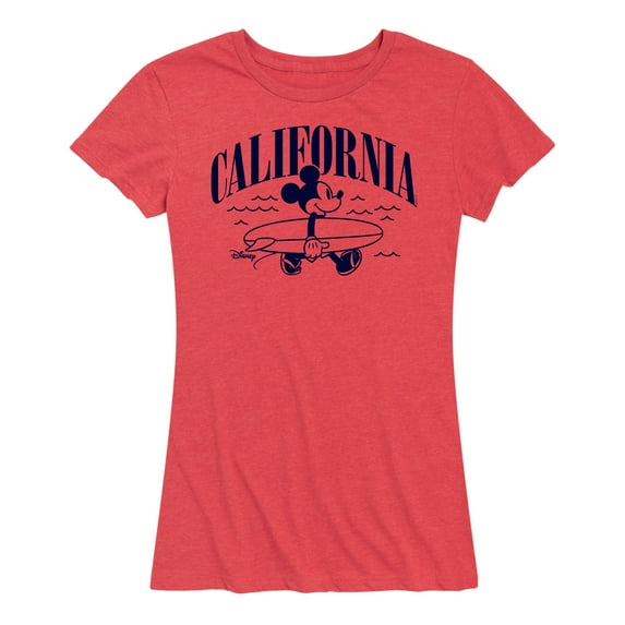 Mickey & Friends - California Mickey - Women's Short Sleeve Graphic T-Shirt