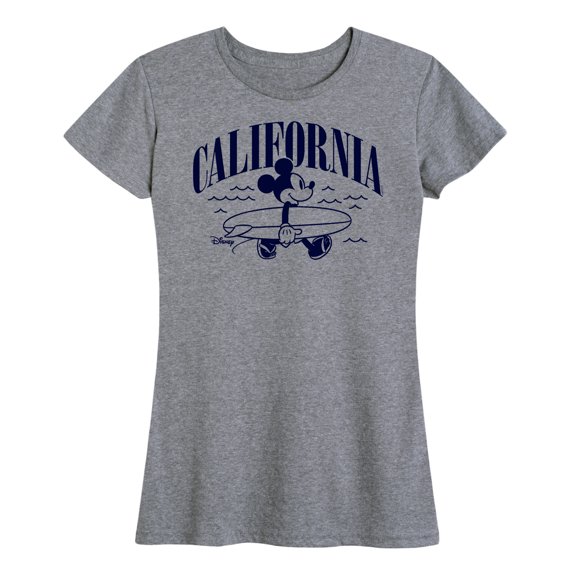 Mickey & Friends - California Mickey - Women's Short Sleeve Graphic T-Shirt