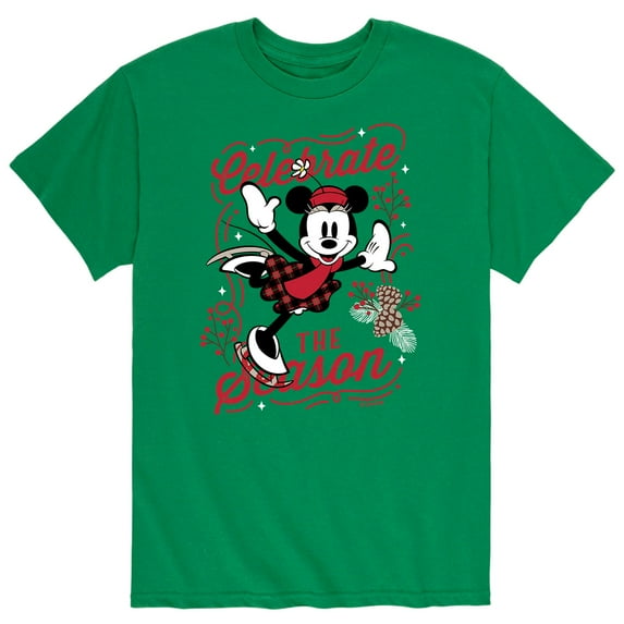 Mickey & Friends - Celebrate The Season- Men's Short Sleeve Graphic T-Shirt