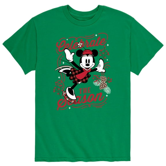 Mickey & Friends - Celebrate The Season- Men's Short Sleeve Graphic T-Shirt