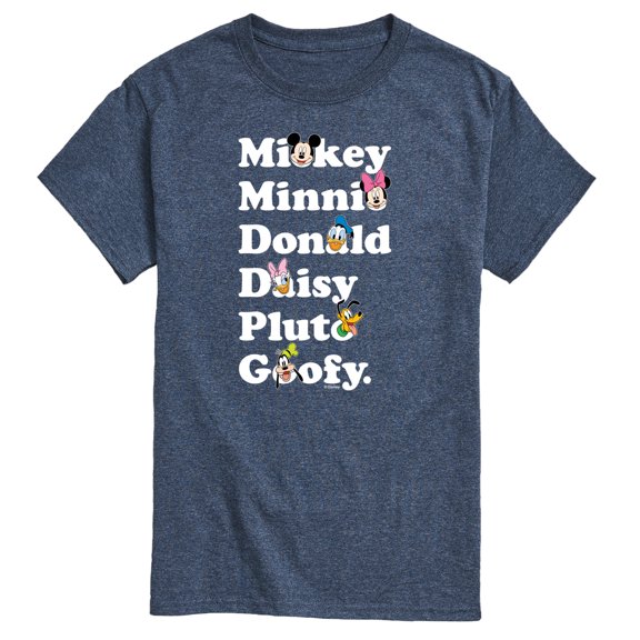 Mickey & Friends - Character Logo - Men's Short Sleeve Graphic T-Shirt