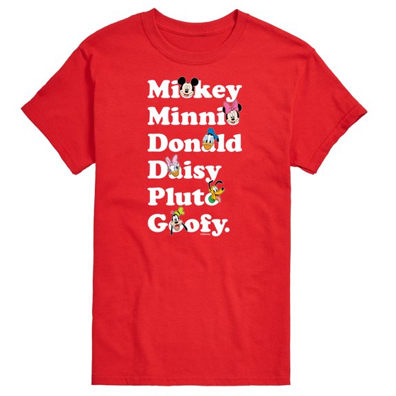 Mickey & Friends - Character Logo - Men's Short Sleeve Graphic T-Shirt
