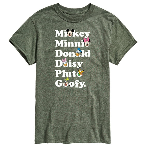 Mickey & Friends - Character Logo - Men's Short Sleeve Graphic T-Shirt