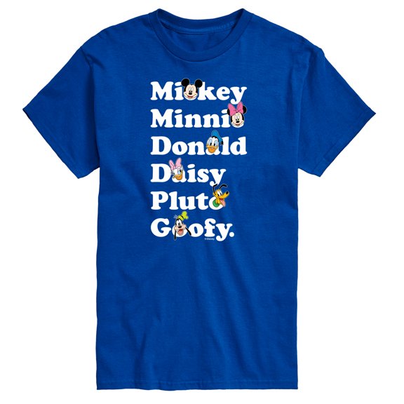 Mickey & Friends - Character Logo - Men's Short Sleeve Graphic T-Shirt