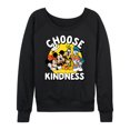 thumbnail image 1 of Mickey & Friends - Choose Kindness - Women's Lightweight French Terry Long Sleeve Shirt, 1 of 5