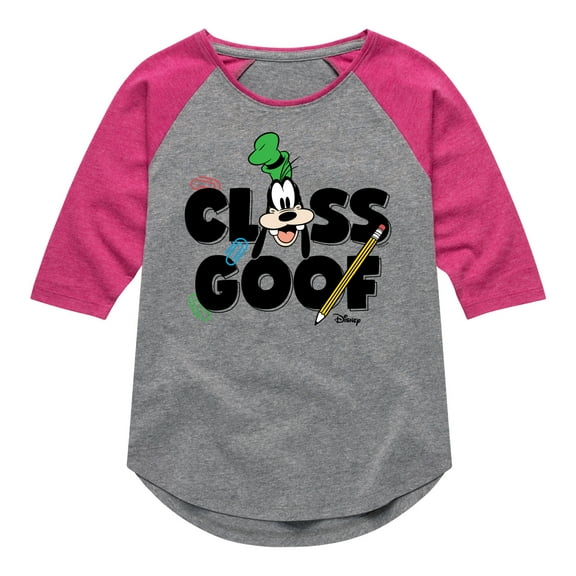 Mickey & Friends - Class Goof - Toddler And Youth Raglan Graphic T-Shirt