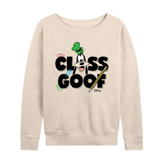 Mickey & Friends - Class Goof - Women's Lightweight French Terry Long Sleeve Shirt