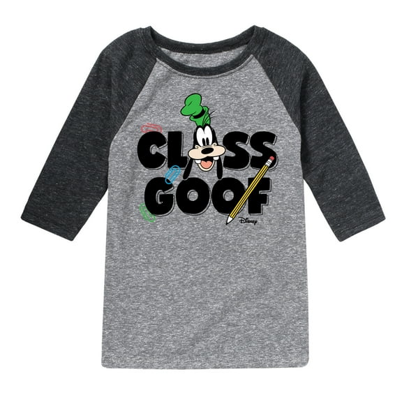 Mickey & Friends - Class Goof - Youth Raglan Graphic T-Shirt
