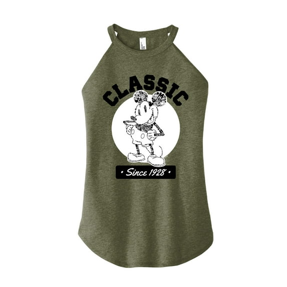 Mickey & Friends - Classic 1928 Mickey - Juniors High Neck Tank Top