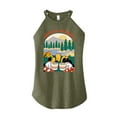 thumbnail image 1 of Mickey & Friends - Coffee And Camping - Juniors High Neck Tank Top, 1 of 4