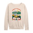 thumbnail image 1 of Mickey & Friends - Coffee And Camping - Women's Lightweight French Terry Long Sleeve Shirt, 1 of 5