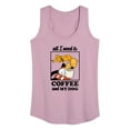 thumbnail image 1 of Mickey & Friends - Coffee And My Dog - Women's Racerback Tank Top, 1 of 4