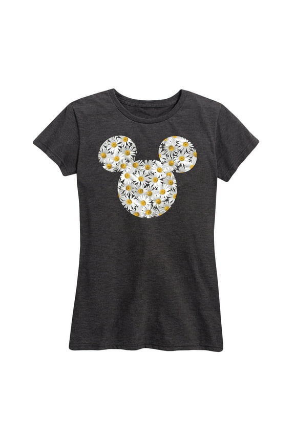 - Mickey Head Daisies - Women's Short Sleeve Graphic T-Shirt