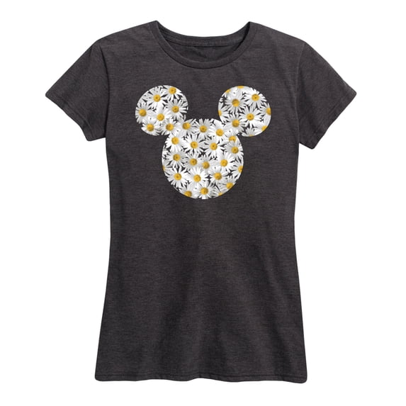 Disney - Mickey Head Daisies - Women's Short Sleeve Graphic T-Shirt