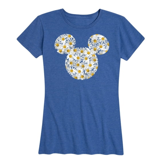 Disney - Mickey Head Daisies - Women's Short Sleeve Graphic T-Shirt