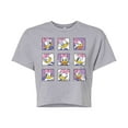 thumbnail image 1 of Mickey & Friends - Daisy Emotions Grid - Juniors Cropped Cotton Blend T-Shirt, 1 of 5