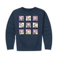 thumbnail image 1 of Mickey & Friends - Daisy Emotions Grid - Toddler And Youth Crewneck Fleece Sweatshirt, 1 of 5