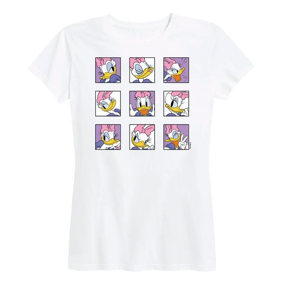 Mickey & Friends - Daisy Emotions Grid - Women's Short Sleeve Graphic T-Shirt