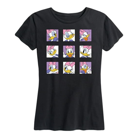 Mickey & Friends - Daisy Emotions Grid - Women's Short Sleeve Graphic T-Shirt