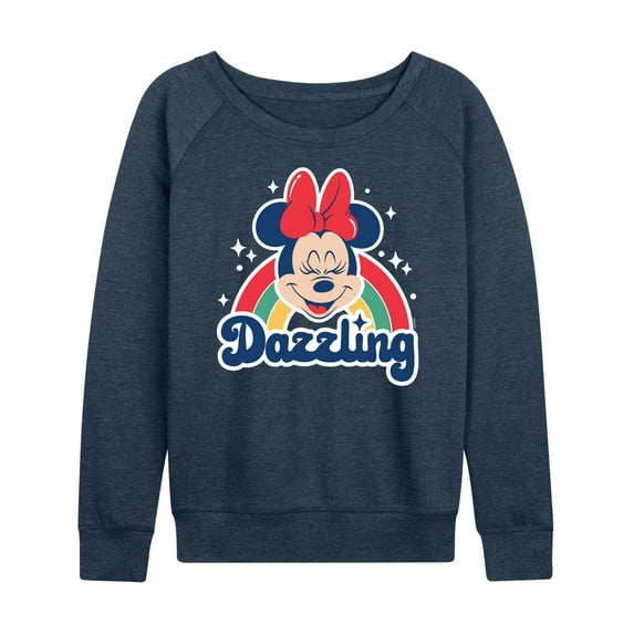Mickey & Friends - Dazzling Minnie - Women's Lightweight French Terry Long Sleeve Shirt