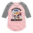 thumbnail image 1 of Mickey & Friends - Did Someone Say Recess - Toddler And Youth Raglan Graphic T-Shirt, 1 of 5