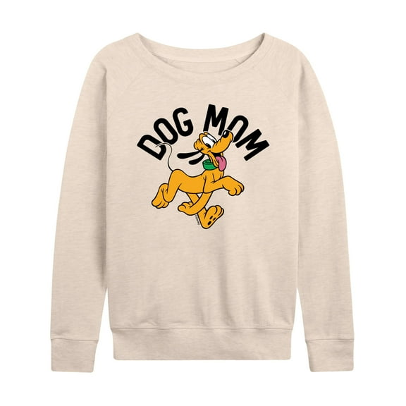 Mickey & Friends - Dog Mom Pluto - Women's Lightweight French Terry Long Sleeve Shirt