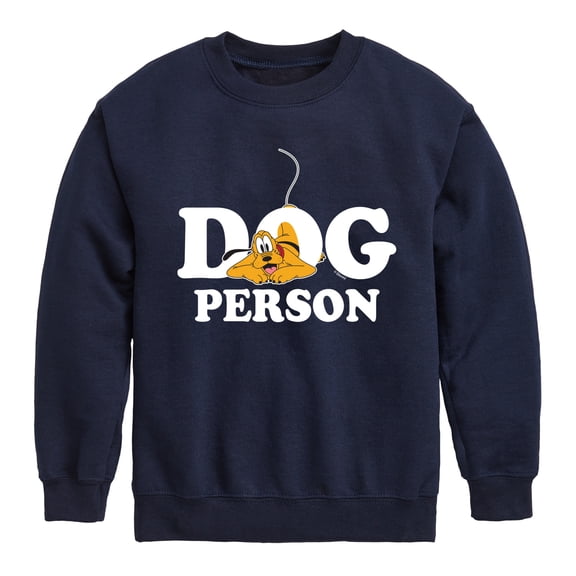 Mickey & Friends - Dog Person - Toddler And Youth Crewneck Fleece Sweatshirt